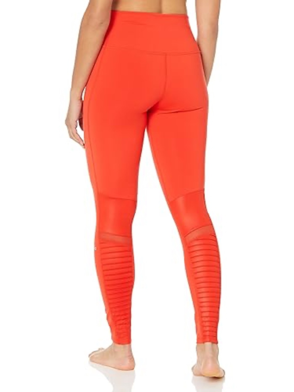 ALO Yoga High-Waisted Red Moto Leggings